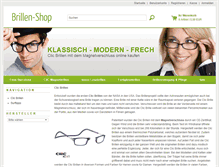 Tablet Screenshot of clic-brillen.com